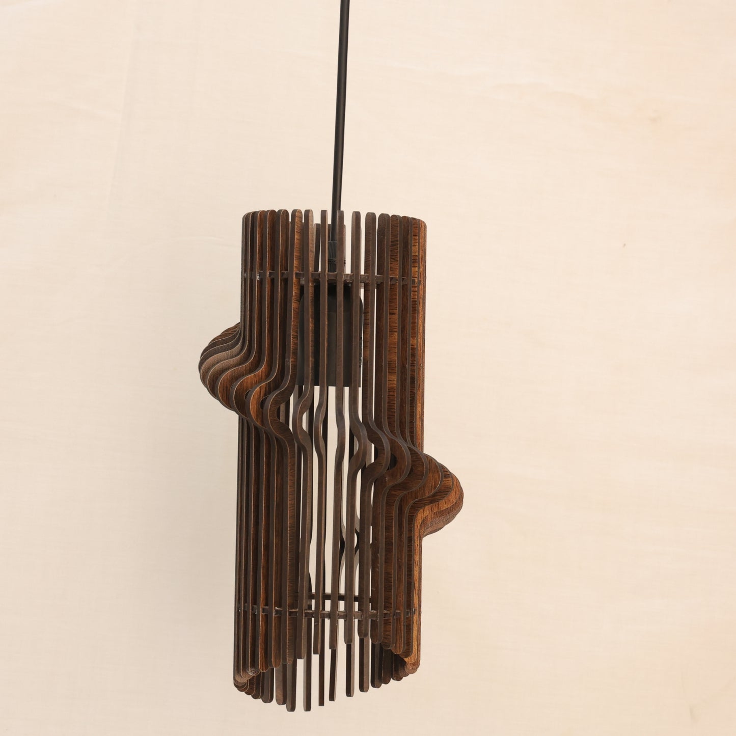 Antique Lantern Pendant Lighting | Wooden Single Light Weaving | Rattan Ceiling Hanging Light Beige Bamboo Ceiling Fixture for Dining Room-Corded Electric