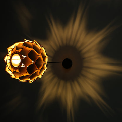 Pendant lamp | Wooden Ceiling lamp | Wooden Hanging lamp | handcrafted | Home decore | Chandelier Light