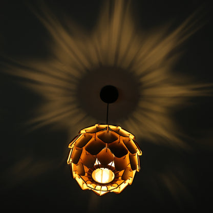 Pendant lamp | Wooden Ceiling lamp | Wooden Hanging lamp | handcrafted | Home decore | Chandelier Light