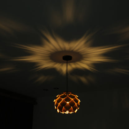 Pendant lamp | Wooden Ceiling lamp | Wooden Hanging lamp | handcrafted | Home decore | Chandelier Light